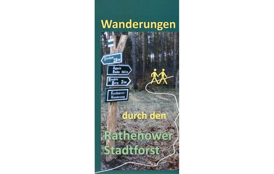 Cover des Faltplans Wanderungen durch den Rathenower Stadtforst