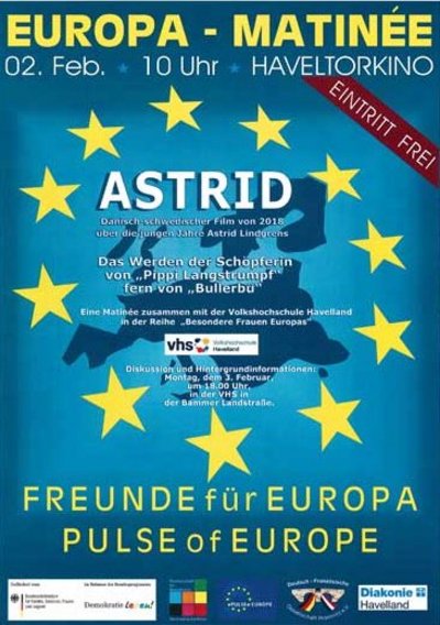 Europa-Matinée "Besondere Frauen Europas" mit dem Film "Astrid"