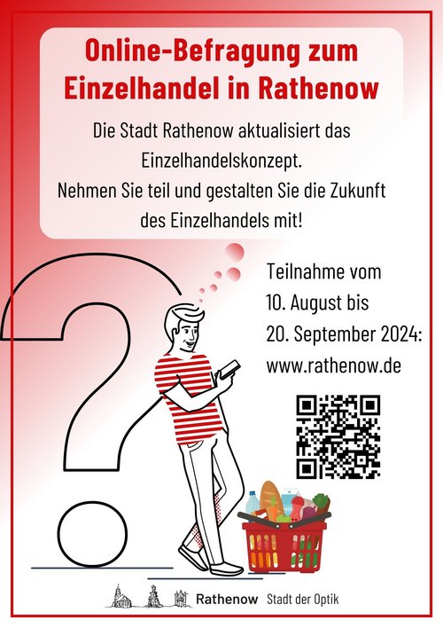 Plakat zur Einzelhandelsbefragung